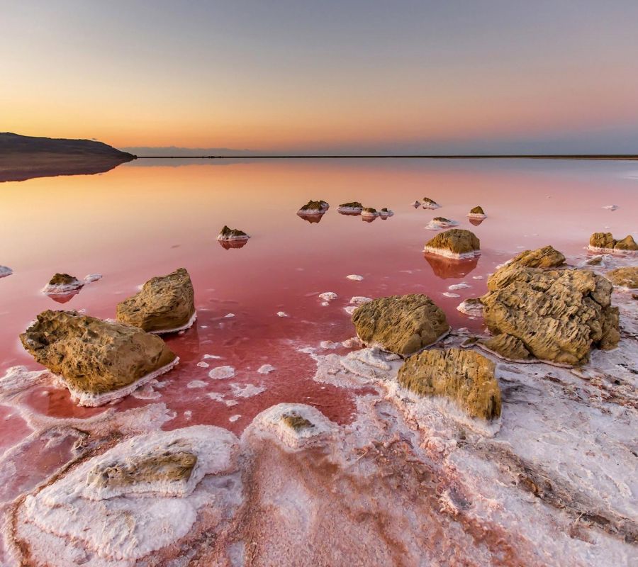 Золотые пляжи Опукского заповедника и Кояшское (розовое) озеро